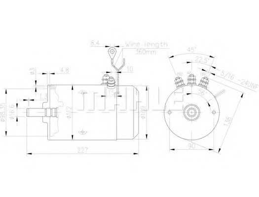 MAHLE ORIGINAL MM 5 Electric Motor